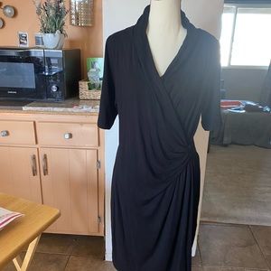 Karen Kane wrap black Dress.  Size XL